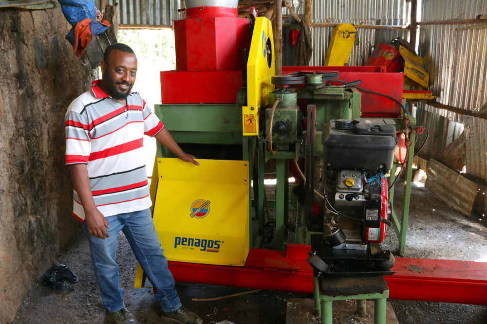 Máy xát vỏ ướt Ethiopia8153