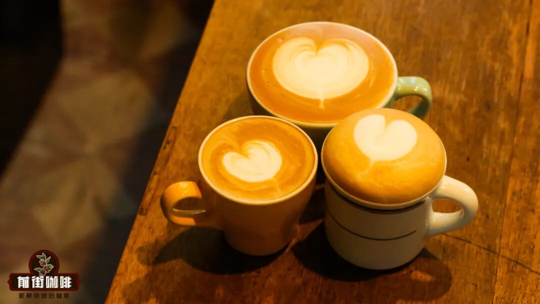 Lượng sữa trong latte, cappuccino và flat white lần lượt là bao nhiêu?